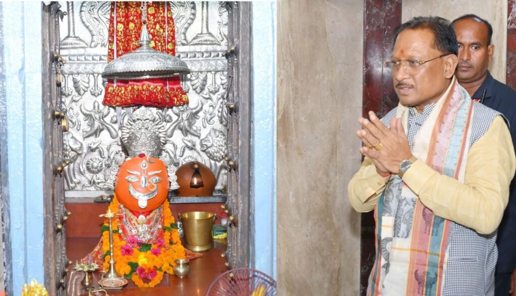 मुख्यमंत्री  विष्णु देव साय ने माँ चन्द्रहासिनी की पूजा-अर्चना की