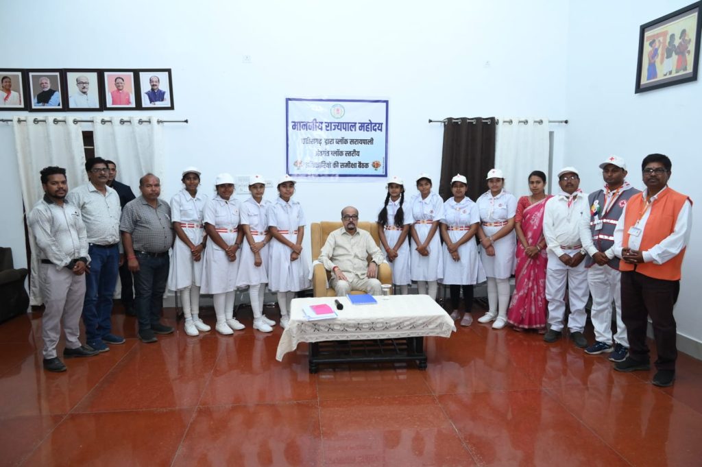 राज्यपाल से रेडक्रॉस प्रतिनिधियों ने की सौहार्दपूर्ण भेंट