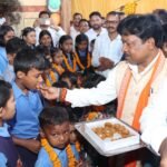 भानपुरी में हर्षोल्लास के साथ मनाया गया शाला प्रवेश उत्सव