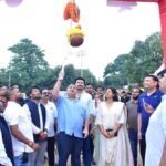 पर्यटन एवं संस्कृति मंत्री  राजेश अग्रवाल दही हांडी उत्सव में हुए सम्मिलित