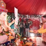 मुख्यमंत्री निवास में विराजे भगवान गणेश
