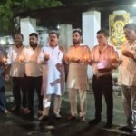 आशीर्वाद के 76 दीपों से जगमगाया धनपुरी का हनुमान मंदिर