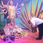 नवरात्रि पर उप मुख्यमंत्री  विजय शर्मा ने पिपरिया में विभिन्न दुर्गा उत्सव समितियों के पंडालों में पहुंचकर की पूजा-अर्चना