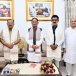 मुख्यमंत्री  विष्णु देव साय से राजस्थान विधानसभा अध्यक्ष  वासुदेव देवनानी ने की सौजन्य भेंट